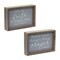 Melrose Inspirational Prayer and Faith Wood Frame Plaques - 7" - Set of 2
